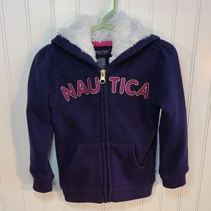 Nautica Toddler Girls Navy Hooded Sweatshirt Size 2T